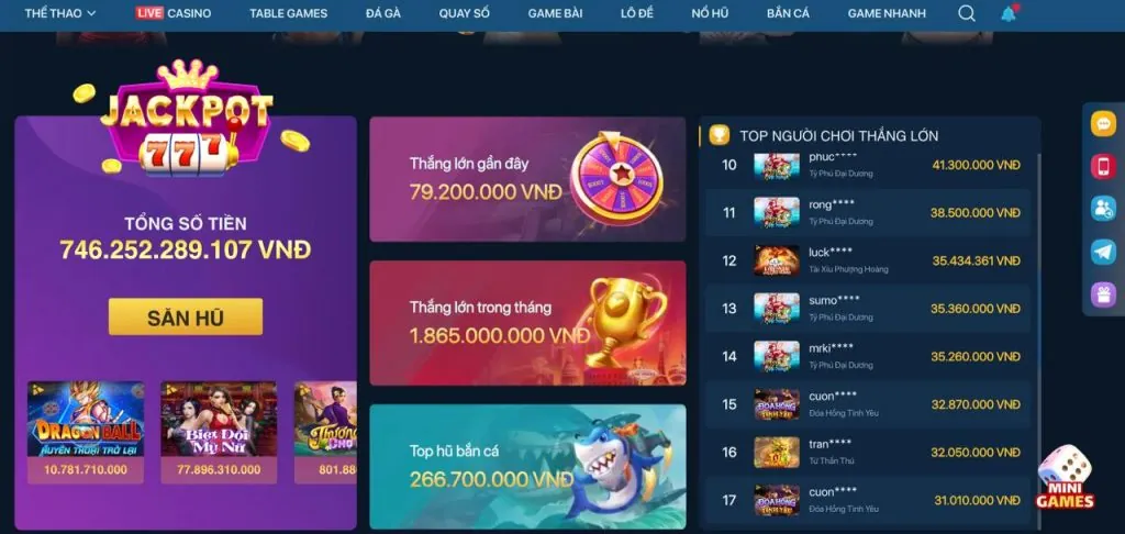 Game slot và bắn cá đổi thưởng sôi động
